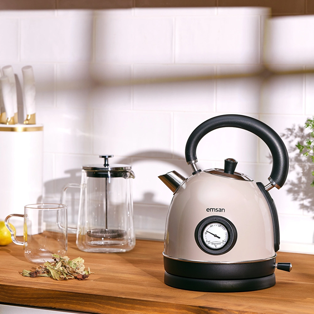 Emsan Turtle Kettle Beige görseli 1