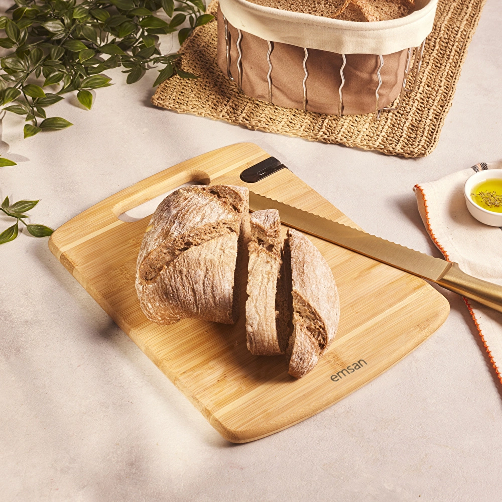 Emsan Bambu Argus Bileyicili Kesme Tahtası 23x30 cm görseli 3