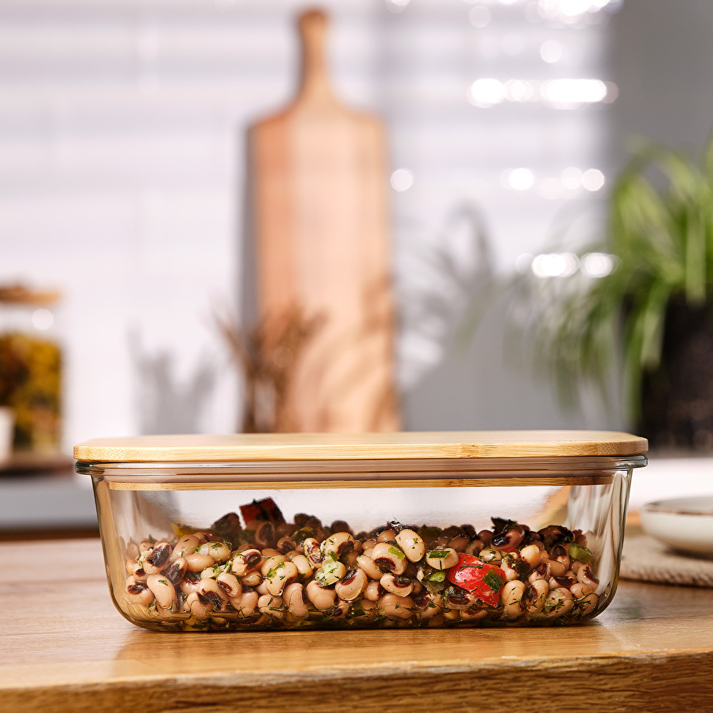Emsan Naturel 1520 ml Borosilikat Saklama Kabı görseli 2