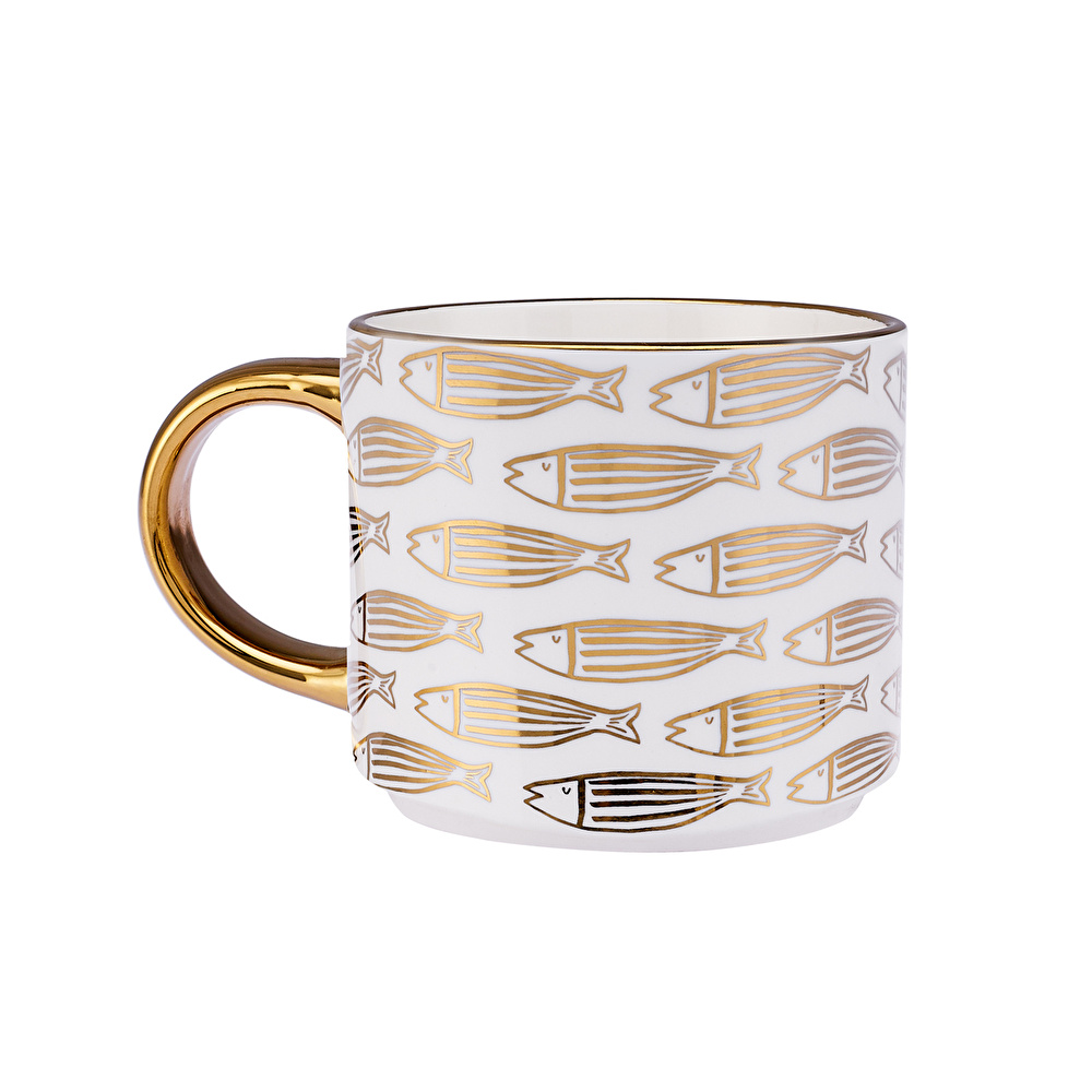 Emsan Elegant Fish Kupa 435 ml Gold görseli 5