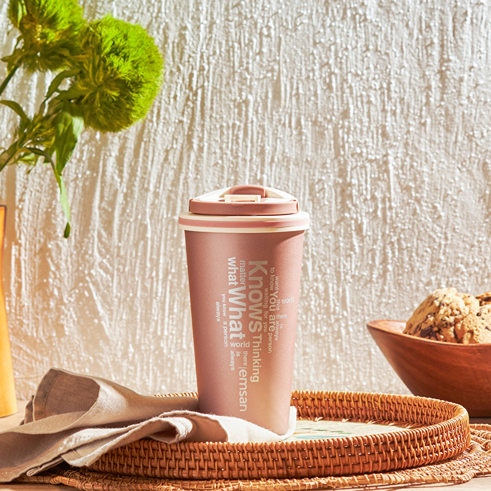 Emsan Smart Pembe Termos 500 ml görseli 1