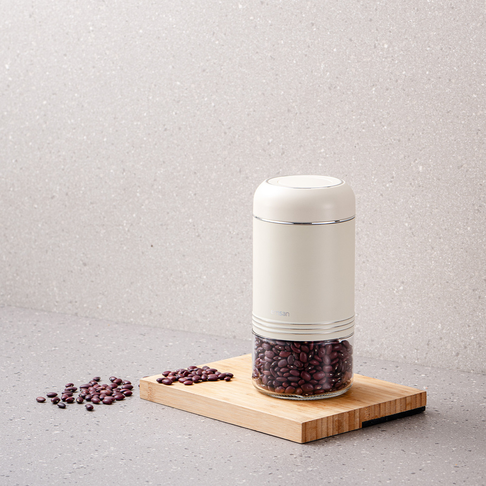Emsan Moko 900 Ml Saklama Kavanozu Ekru görseli 2
