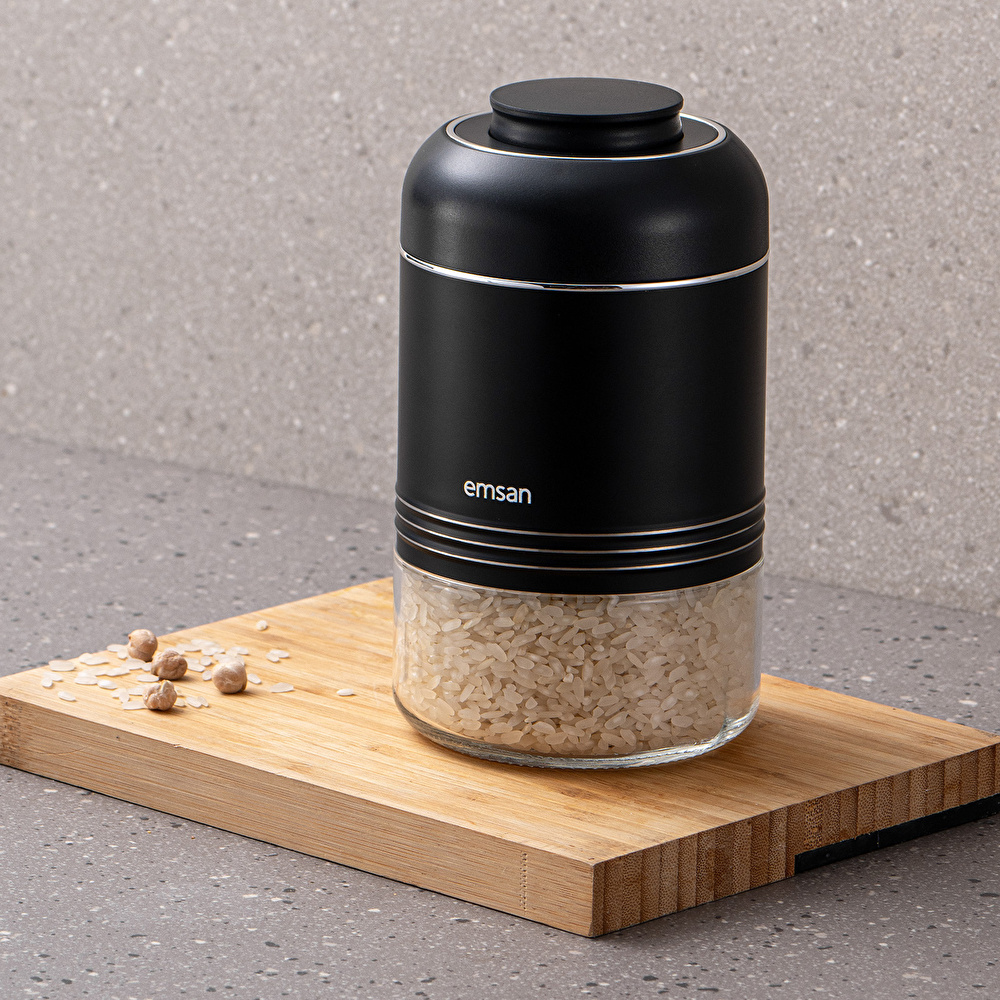 Emsan Moko Saklama Kavanozu 650 ml Siyah görseli 2