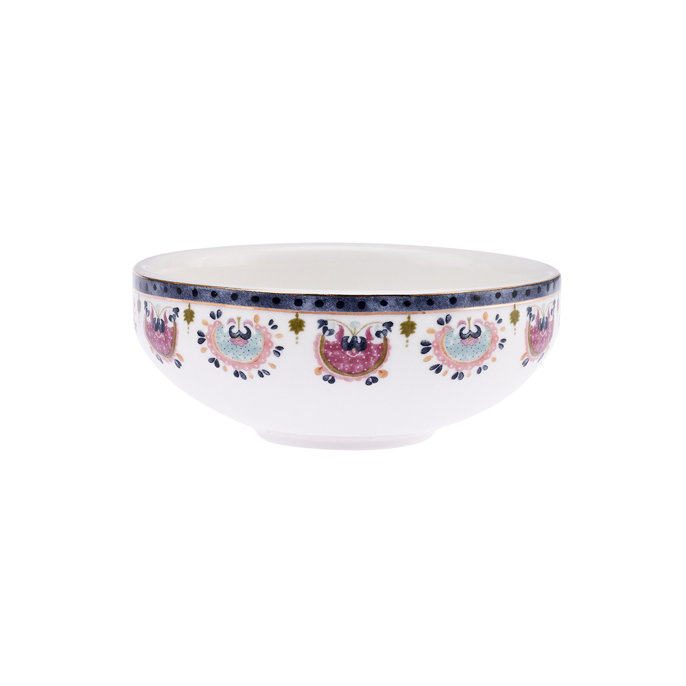 Emsan Ethnic Pink Porselen 32 Parça 6 Kişilik Kahvaltı/Servis Takımı görseli 21