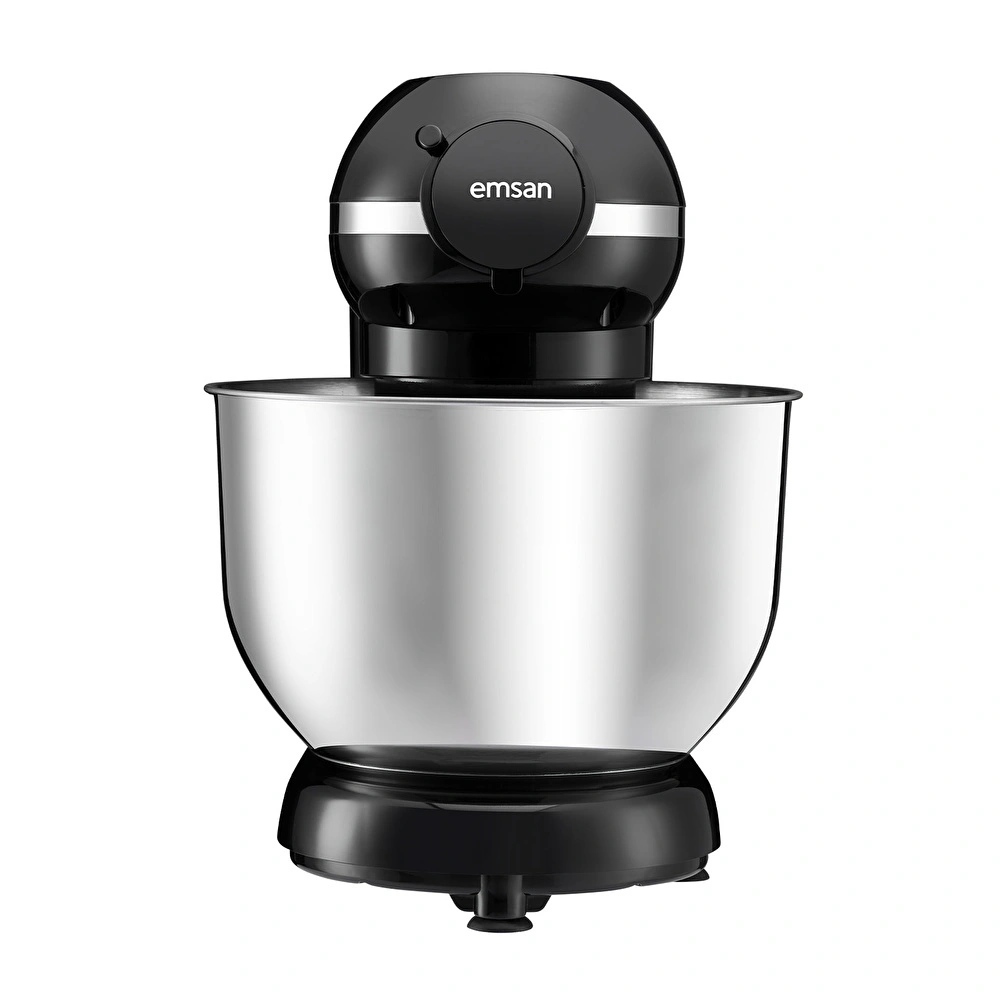 Emsan Bella Gusto Comfort Kıyma Çekme Aparatlı Hamur Yoğurma Makinesi Siyah 1300W 5,5L görseli 5