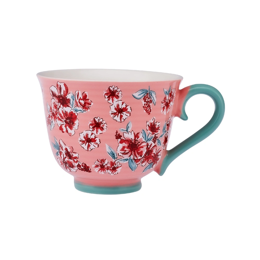 Emsan Blossom New Bone Kupa 435 ml Pembe görseli 1