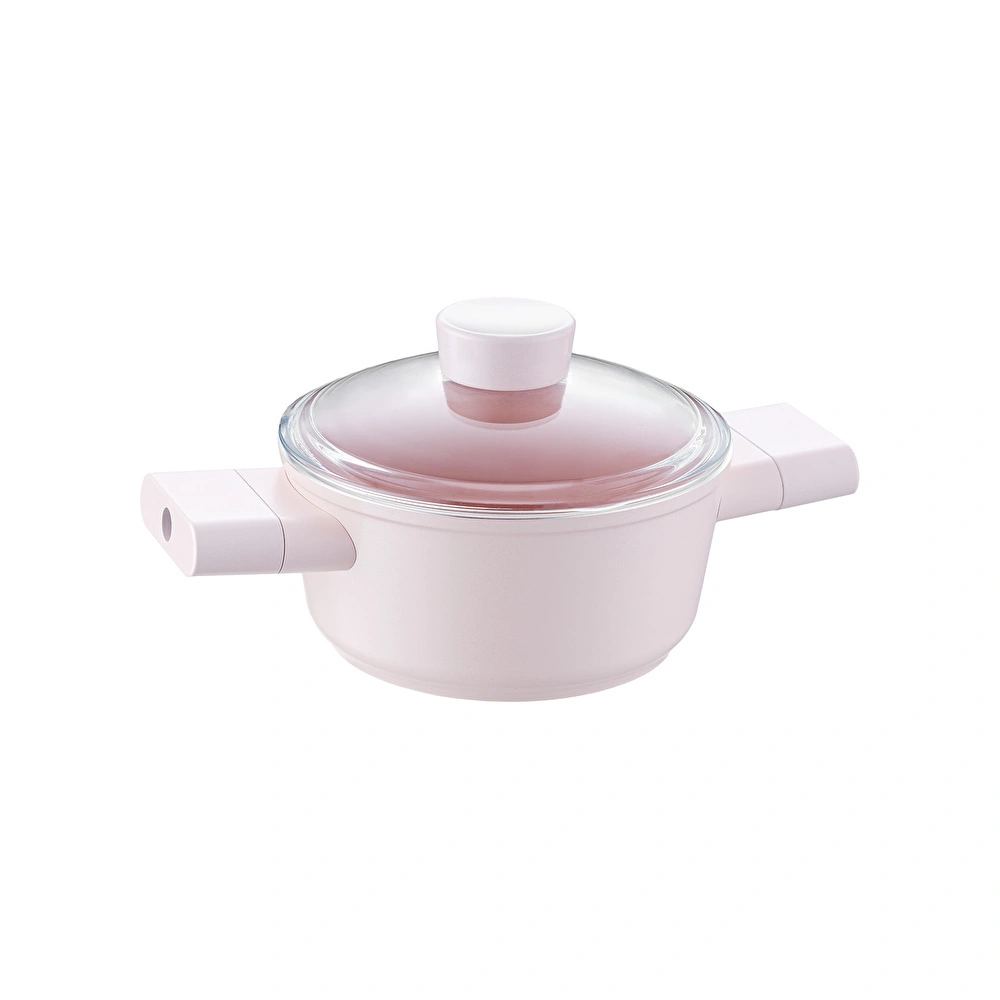 Emsan Swiss Crystal 7 Parça Tencere Seti Pembe görseli 6