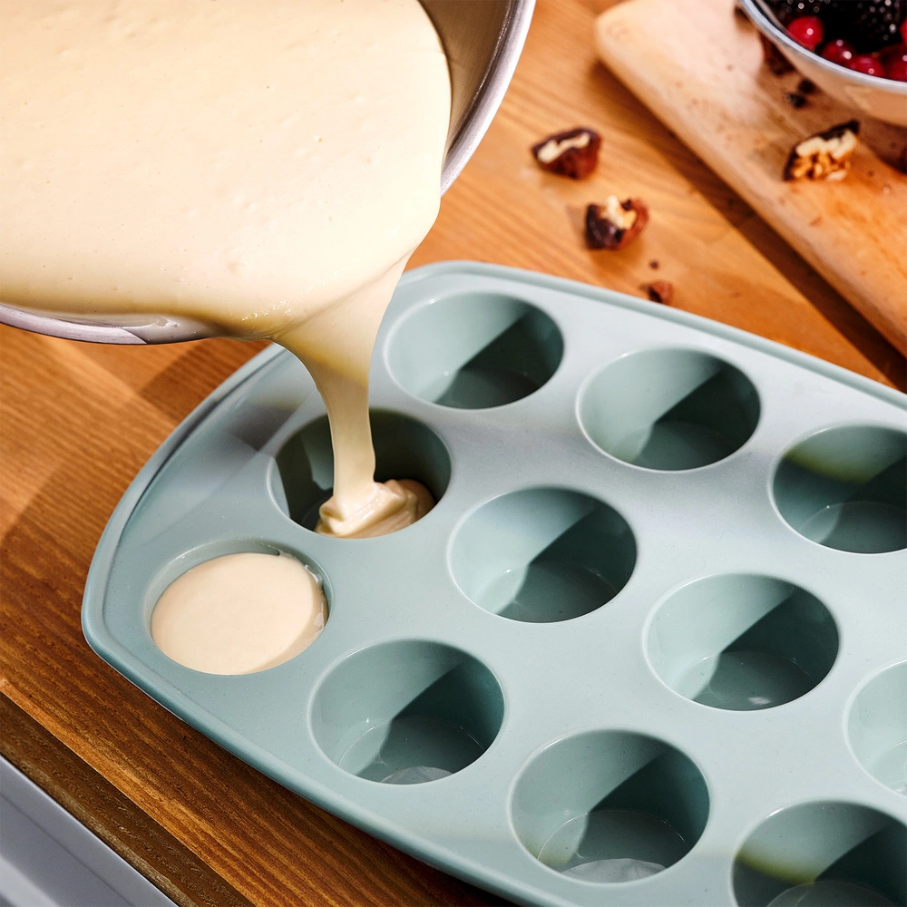 Emsan Silikon Muffin Kalıbı Yeşil görseli 2