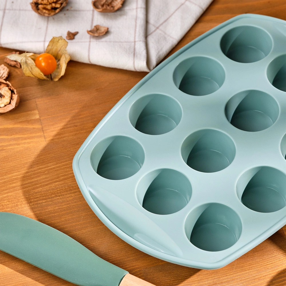 Emsan Silikon Muffin Kalıbı Yeşil görseli 3