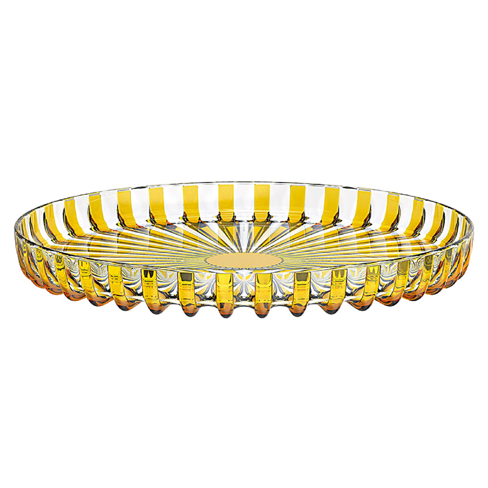 Guzzini Dolce Vita Yuvarlak Tepsi 31 cm Amber  görseli 1