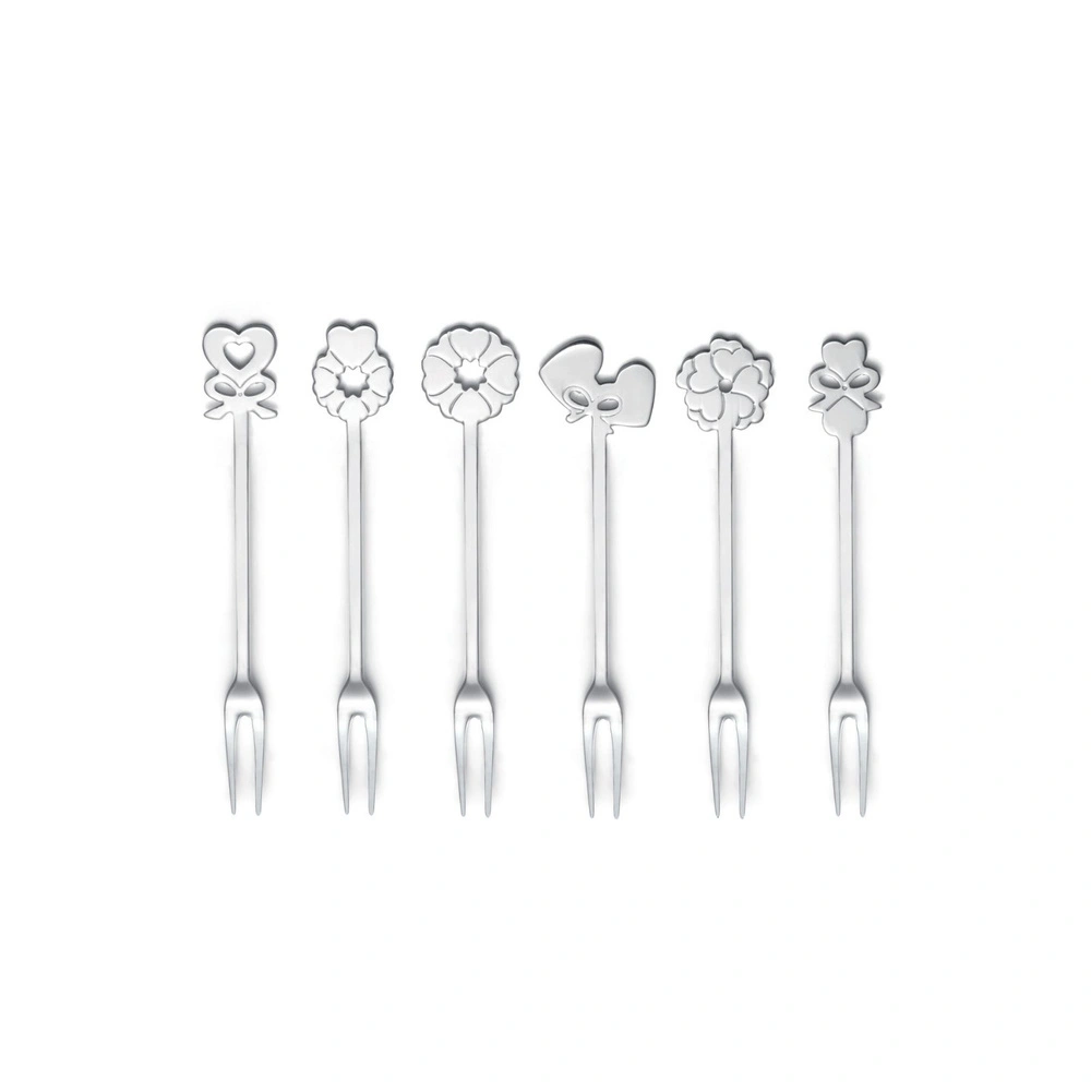 Guzzini Cutlery 6'lı Meze Çatal Takımı Şeffaf görseli 1