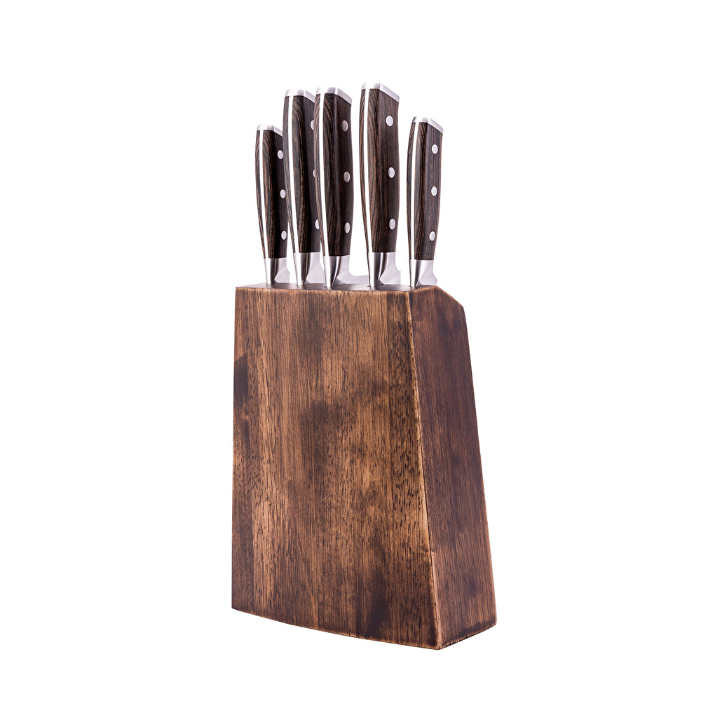 Karaca Dark Wooden Bıçak Seti görseli 1