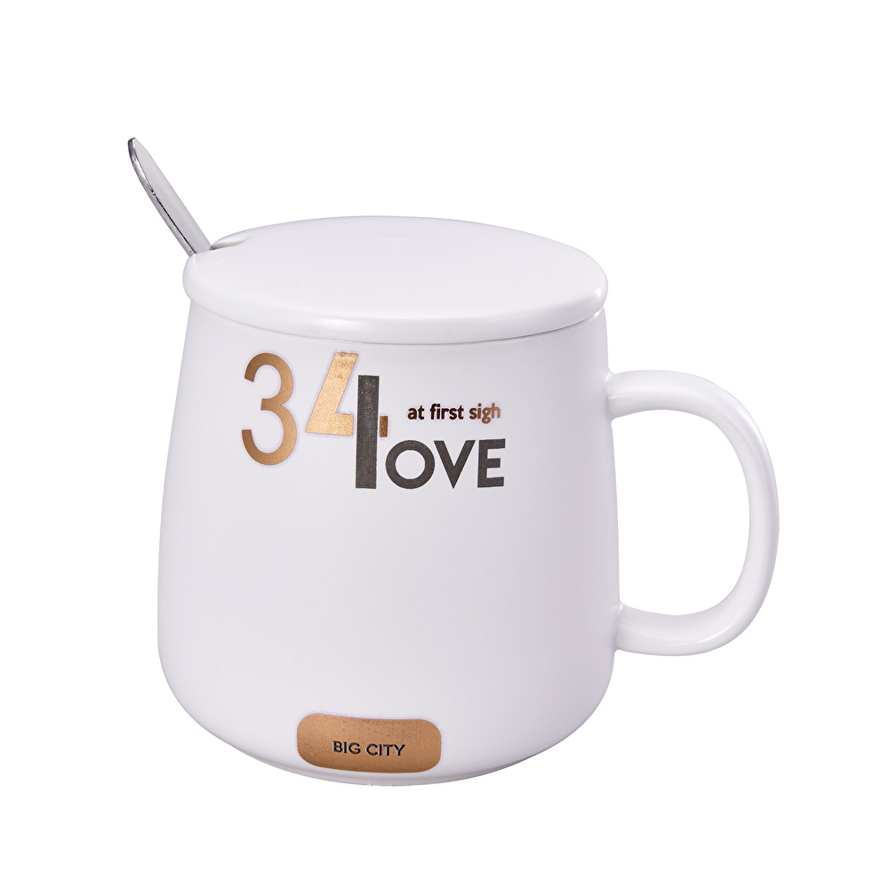 Karaca Beyaz Küçük Kahve Mug Kupa görseli 1