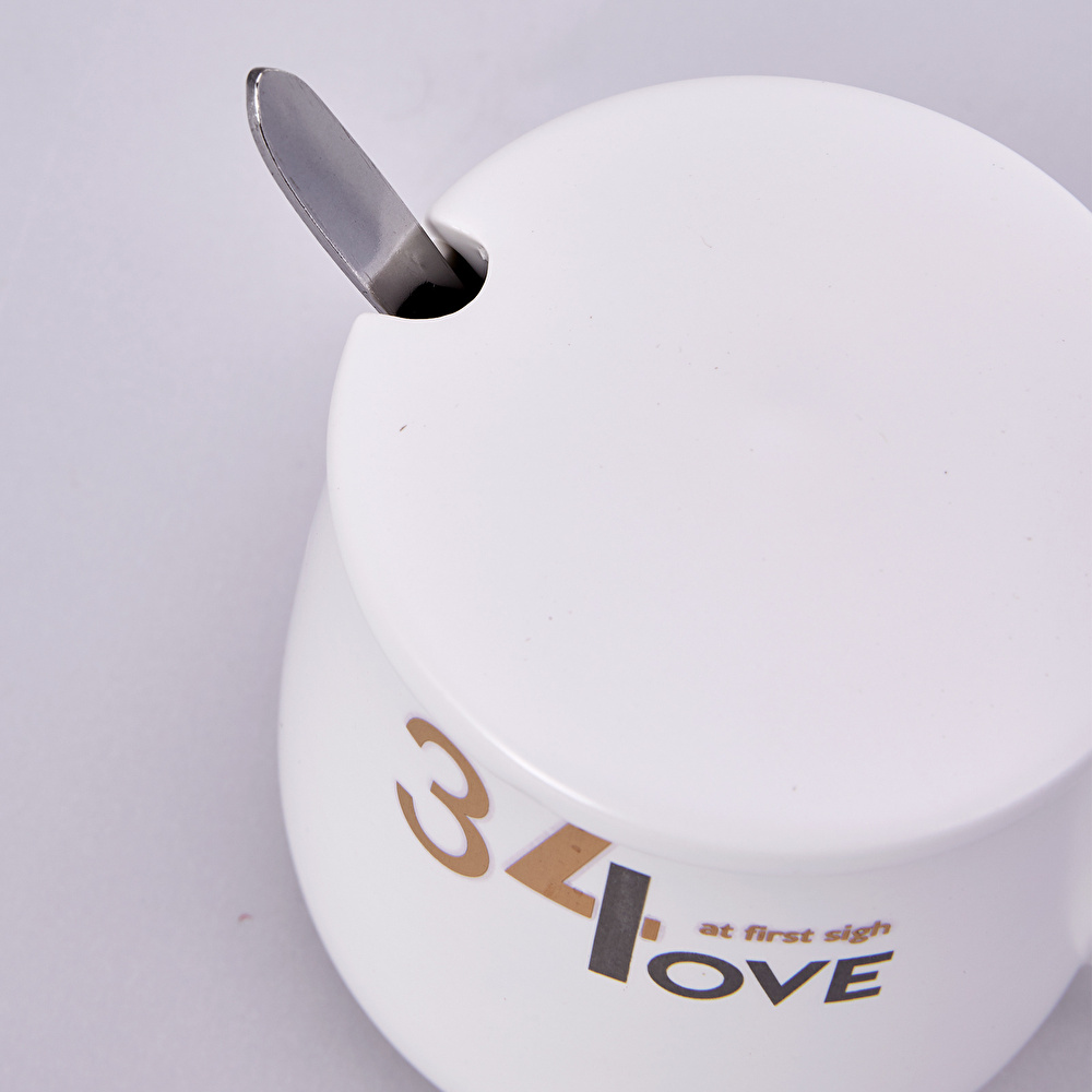 Karaca Beyaz Küçük Kahve Mug Kupa görseli 2