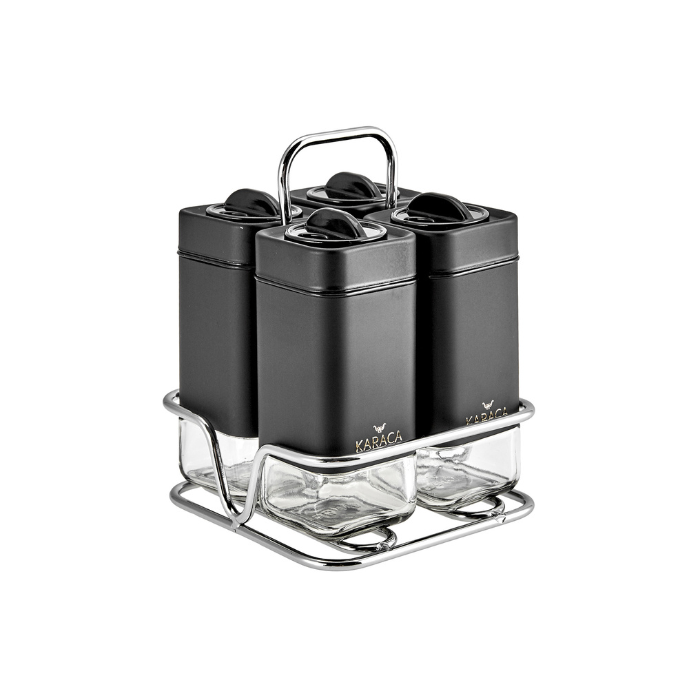 Karaca Avangart Black Gold 5 Parça Baharat Takımı görseli 1