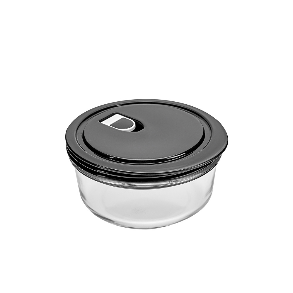 Karaca Black White Saklama Kabı 0.6 Lt  görseli 1