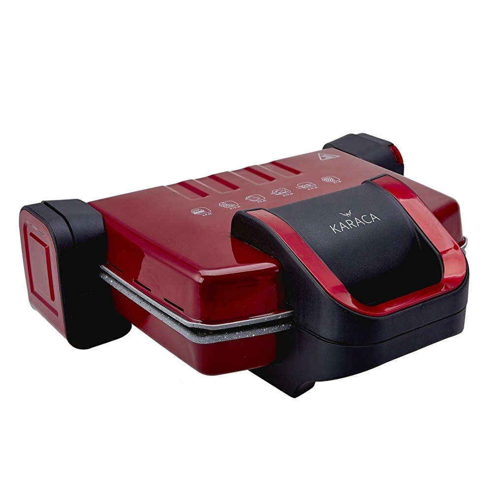 Karaca Future Granit Kırmızı Izgara ve Tost Makinesi 1800W görseli 2