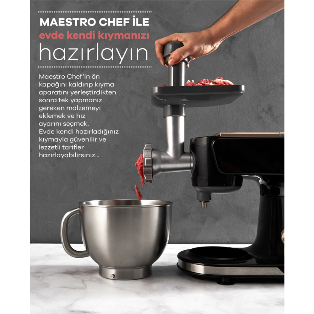Karaca Maestro Chef Mutfağınızdaki Profesyonel 4 Lt 7 in 1 Siyah