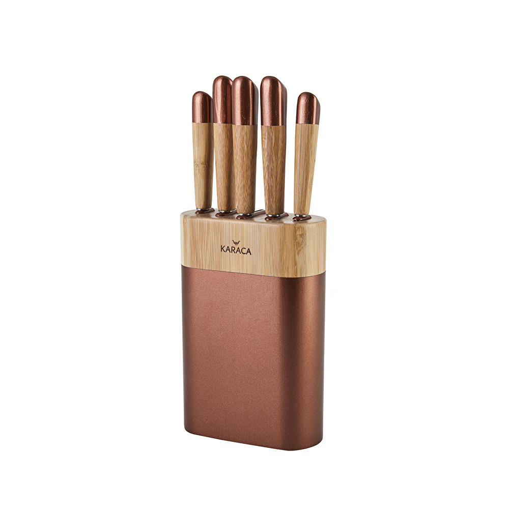 Karaca Maple Rosegold 6 Parça Bıçak Seti görseli 4