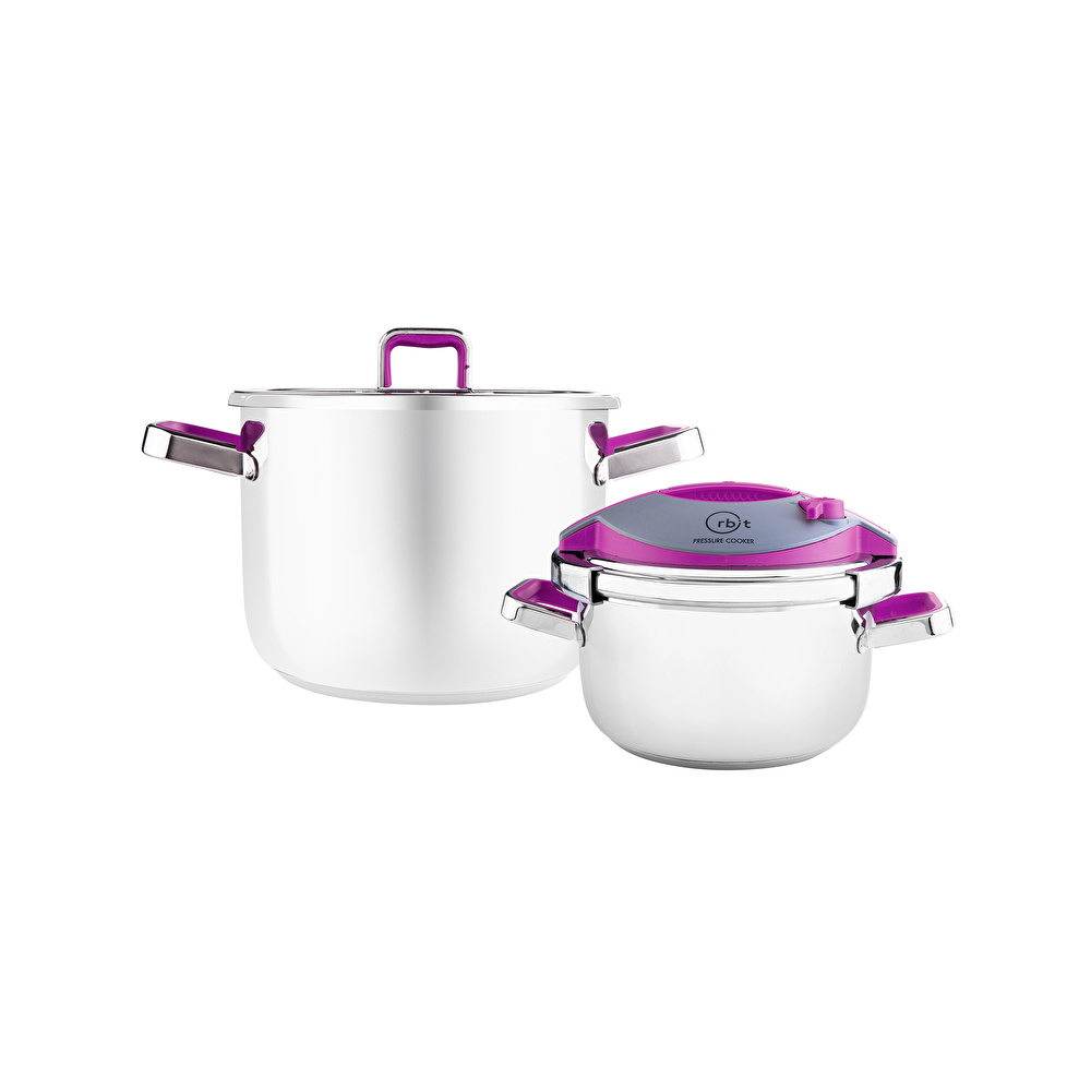 Karaca Orbit İndüksiyon Tabanlı Düdüklü Tencere Seti 4+6 Lt Violet görseli 7