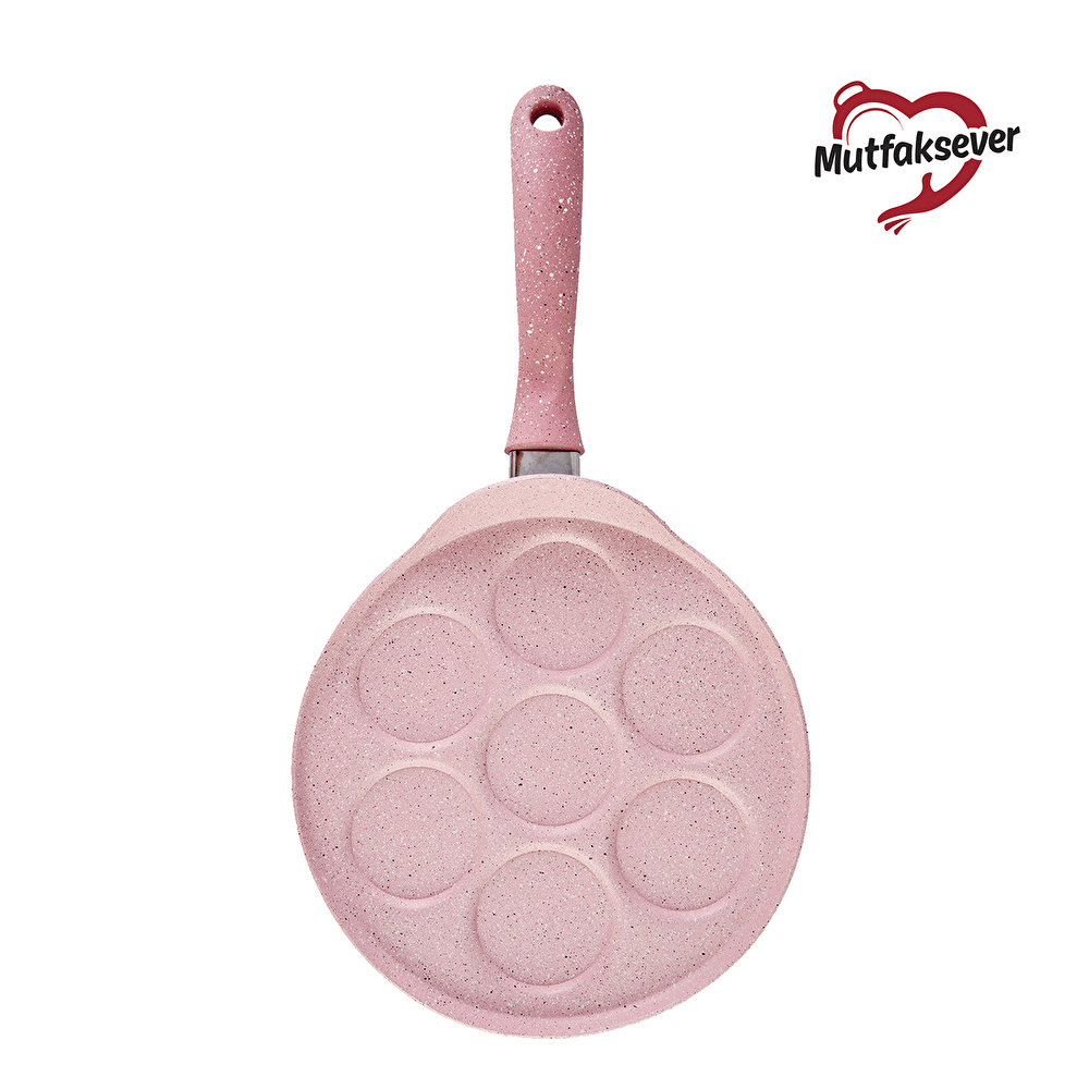 Karaca Mutfaksever Biogranit Pink Pankek Tava Pembe görseli 3