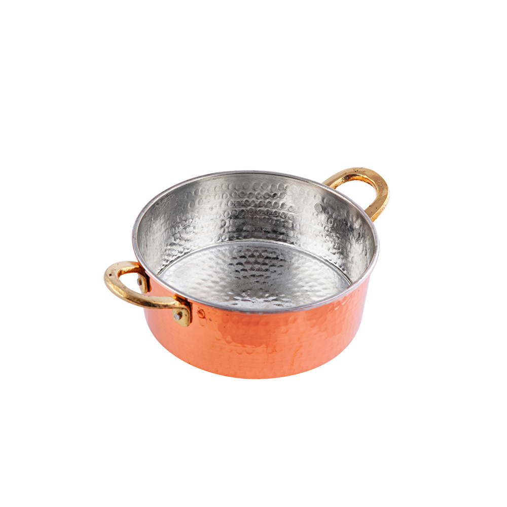 KARACA MESOPOTAMIA BAKIR PİLAV TENCERESİ 18 CM görseli 8