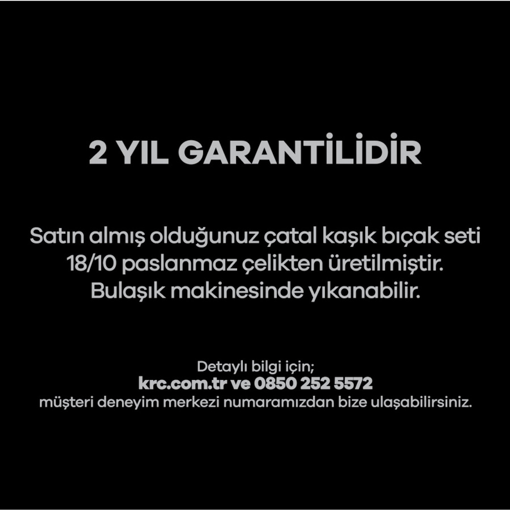 Karaca Everest Silver 84 Parça Kutulu Çatal Kaşık Bıçak Takımı görseli 8