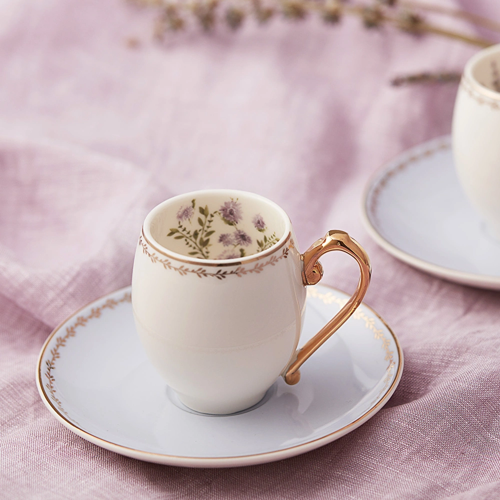 Karaca Lavander 2 Kişilik Kahve Fincanı Takımı görseli 2