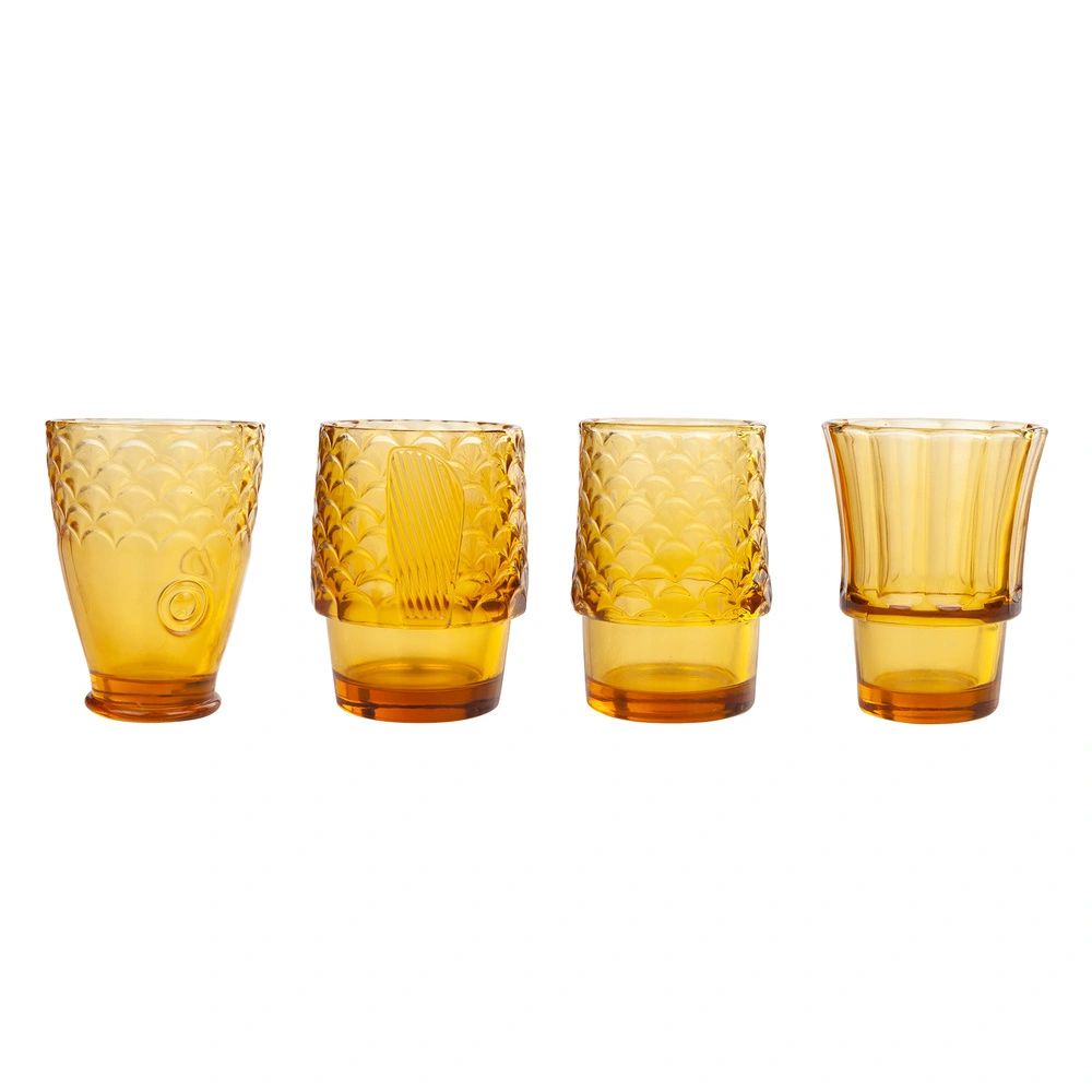 Karaca Fish 4lü Amber Meşrubat Bardağı görseli 2
