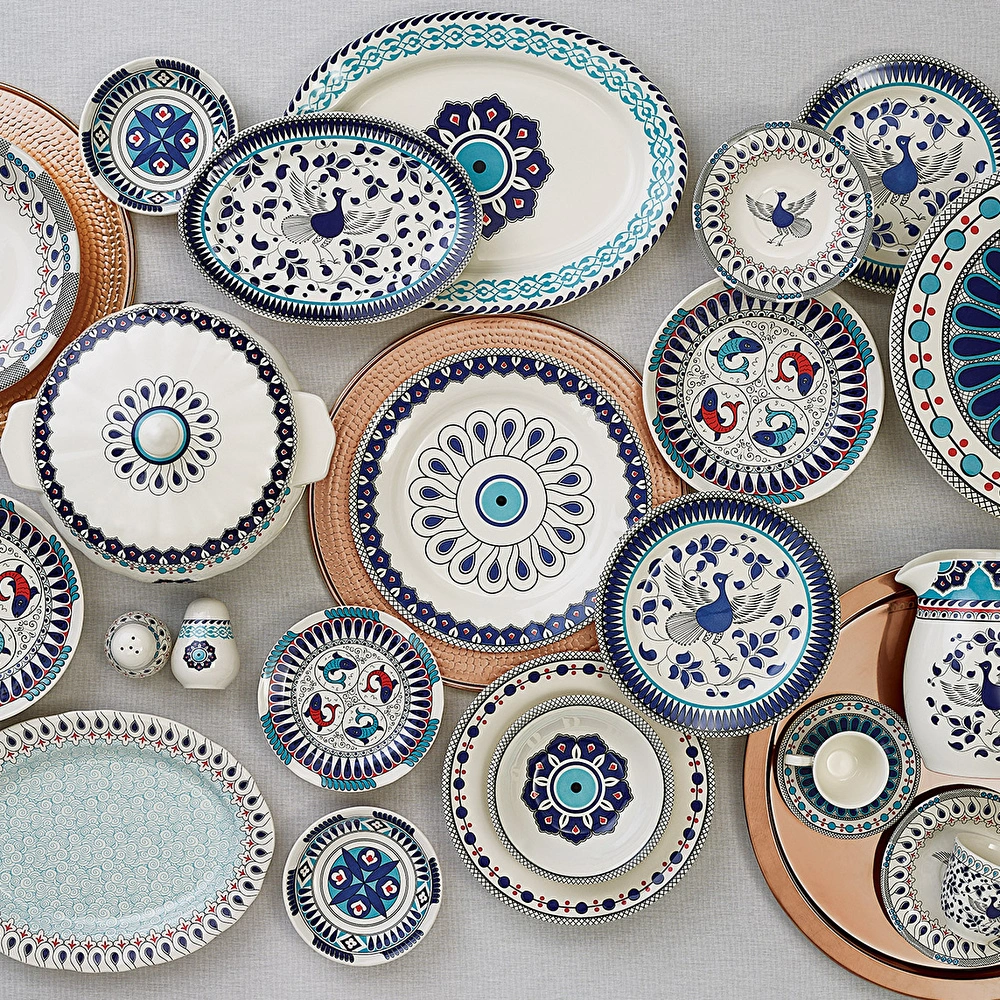 Karaca Mai Selçuklu Serisi Oval Tabak 36 cm görseli 3