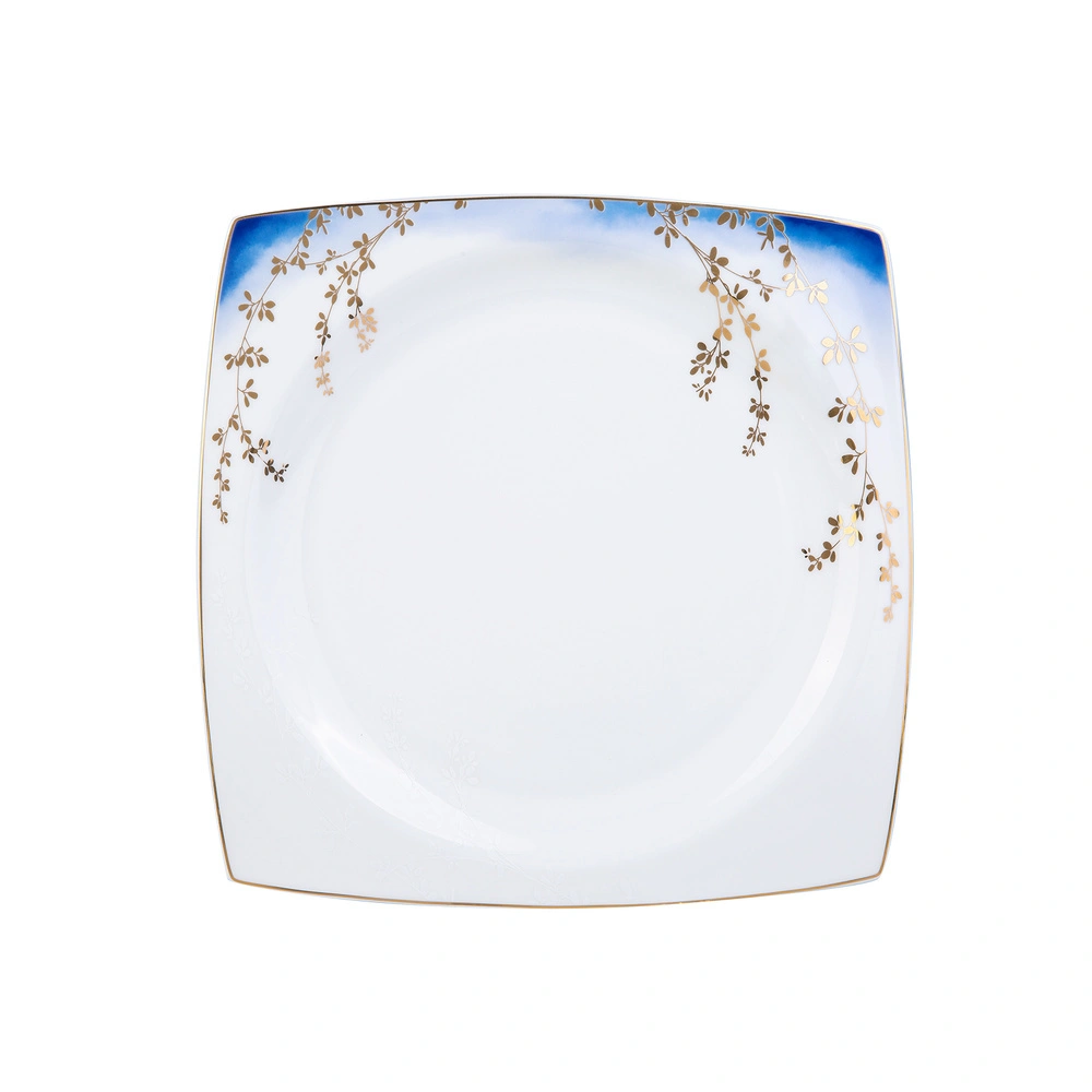 Karaca Fine Bone Blue Blush 60 Parça 12 Kişilik Yemek Takımı Kare görseli 11