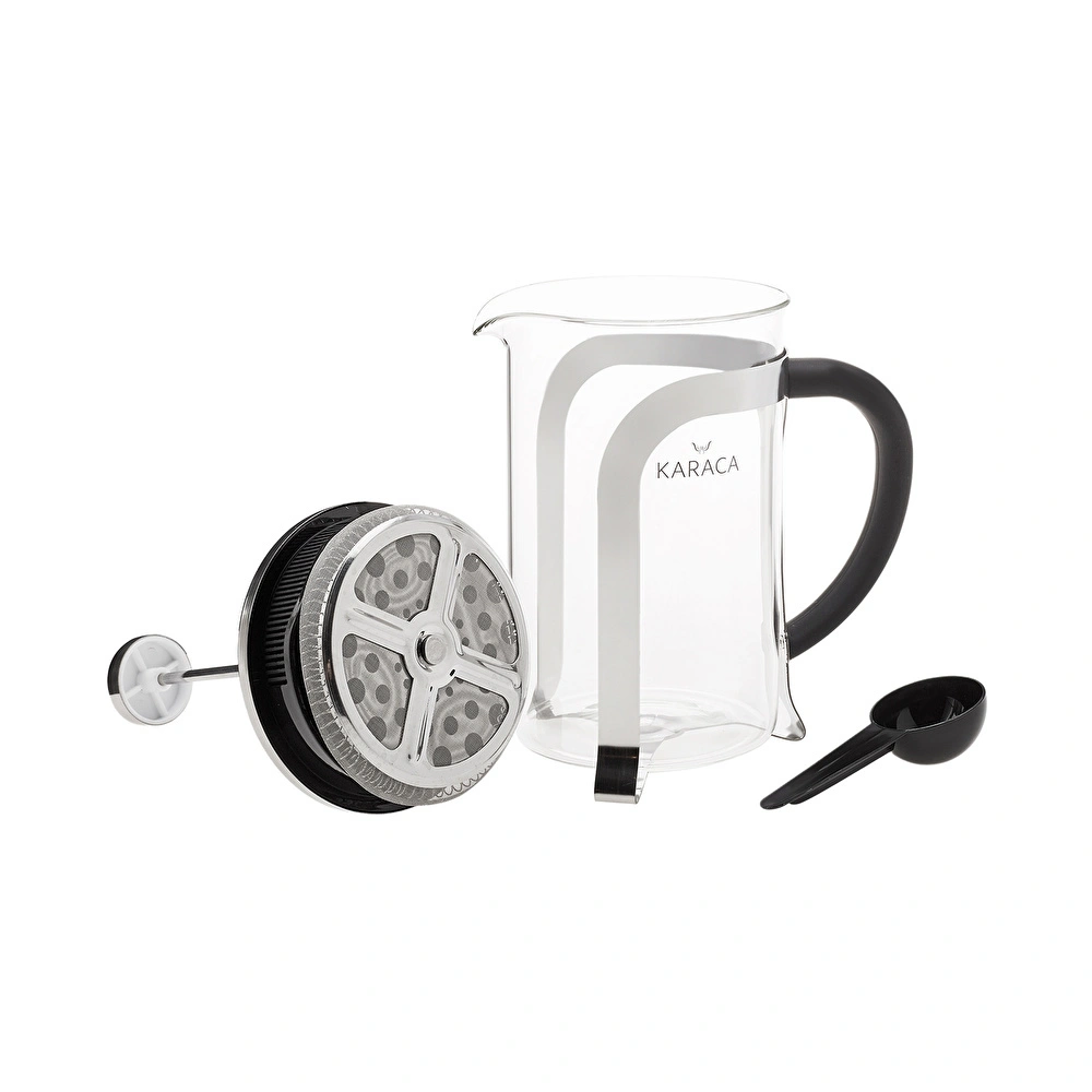 Karaca Coffee Bean Borosilikat Cam French Press 800 Ml Metalik görseli 5