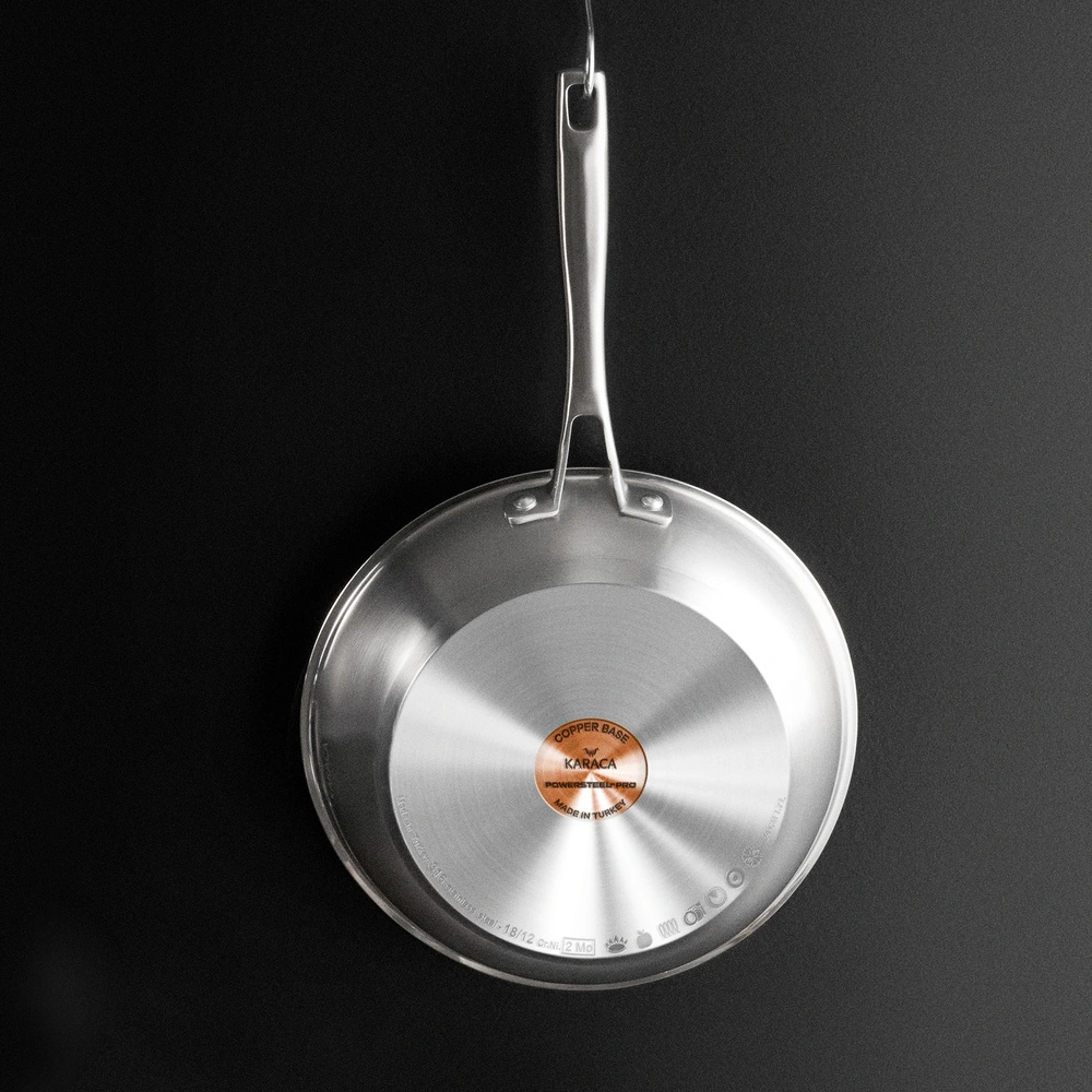 Karaca Tottori 3Ply PowerSteel Pro 316+ Çelik 316 Çelik Tava 28 cm 2 görseli 8