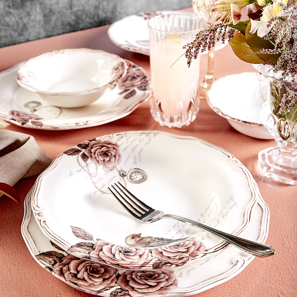 Karaca Yadigar 18 Parça 6 Kişilik Stoneware Yemek Takımı görseli 1