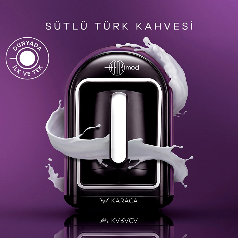 Karaca Hatır Mod Közde ve Sütlü Türk Kahvesi Makinesi Grape Purple görseli 4