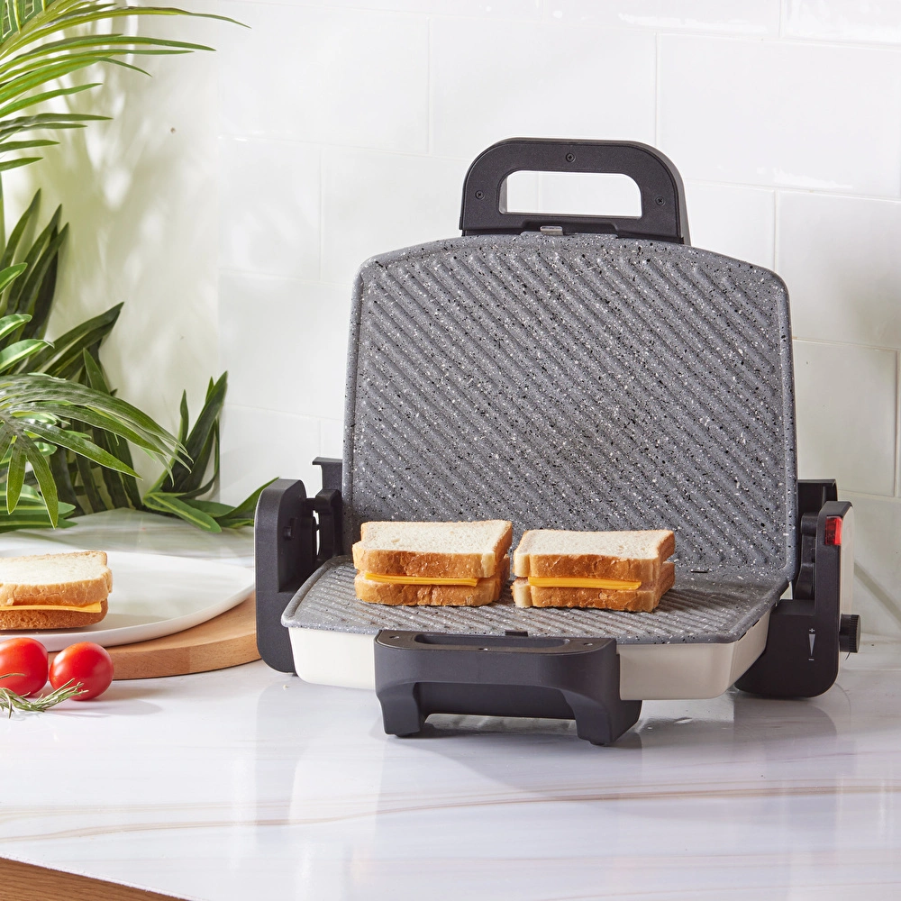 Karaca Future Granit Izgara ve Tost Makinesi Krem 1800W görseli 4