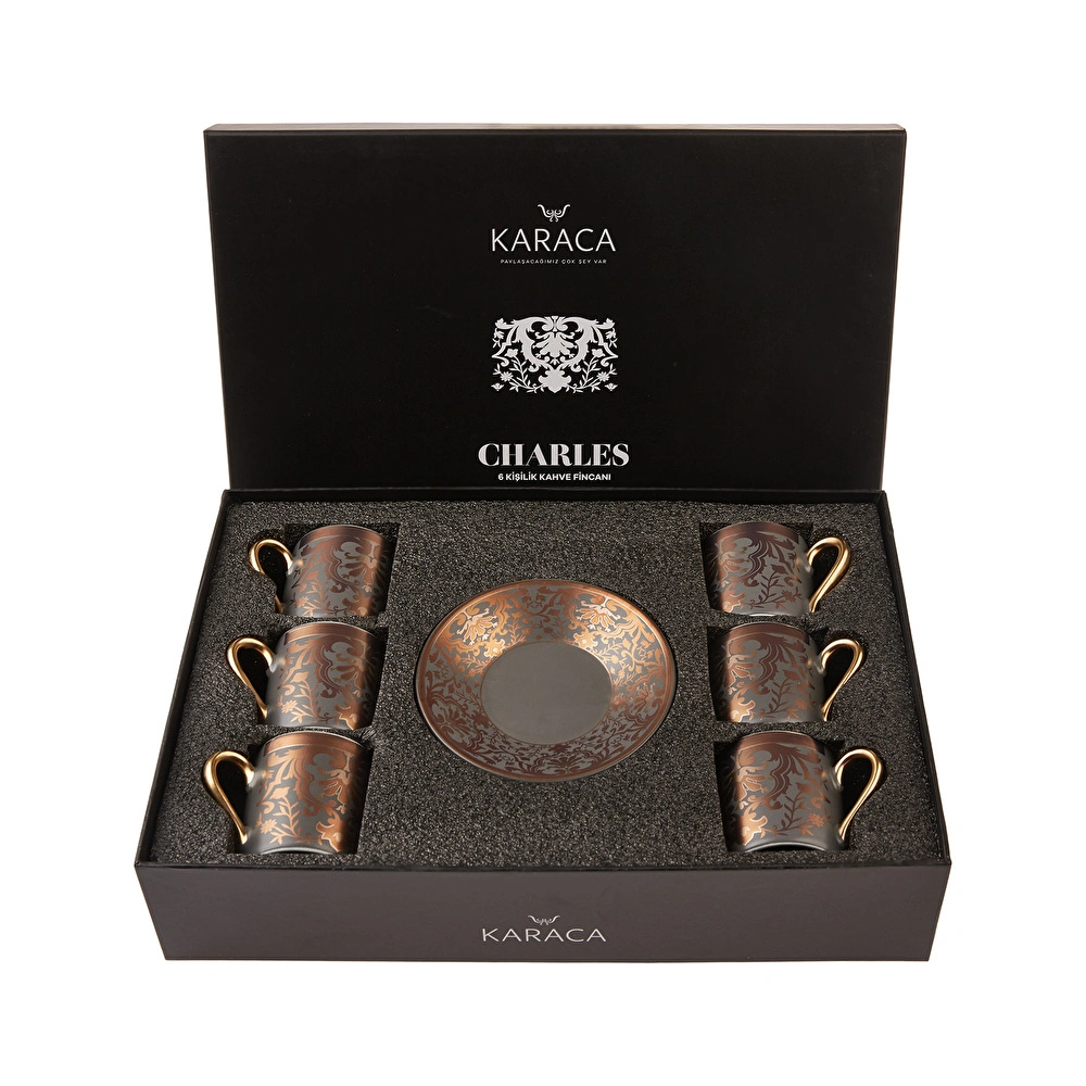 Karaca Charles 6 Kişilik Kahve Fincanı Takımı görseli 8