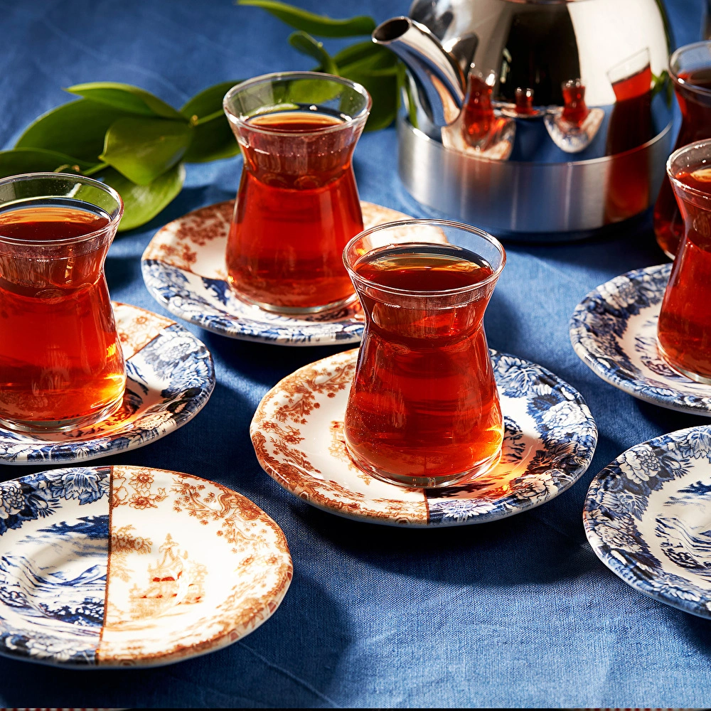 Karaca Blue Coffee 12 Parça Çay Seti görseli 1