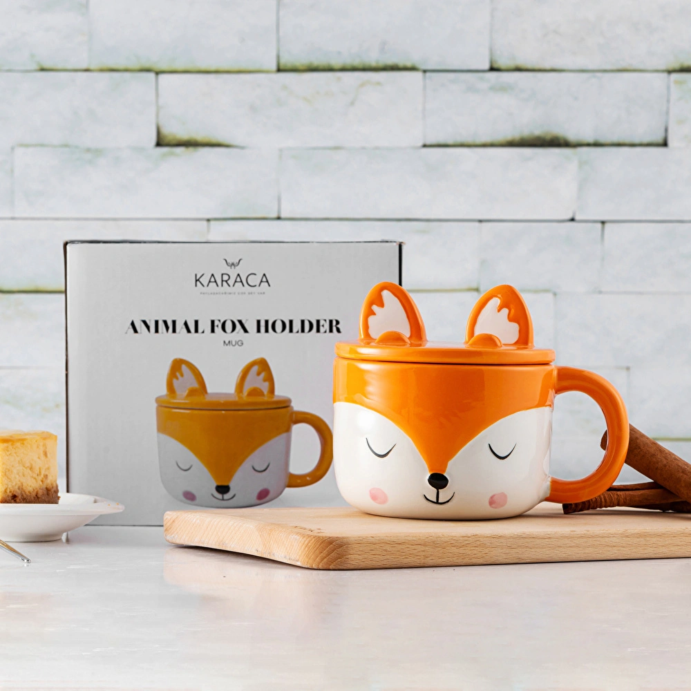 KARACA ANIMAL FOX HOLDER MUG görseli 2