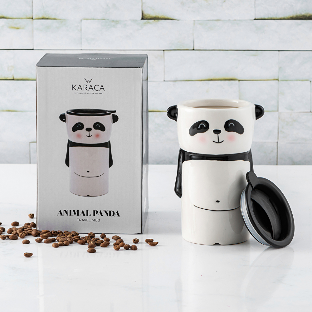 KARACA ANIMAL PANDA TRAVEL MUG görseli 2