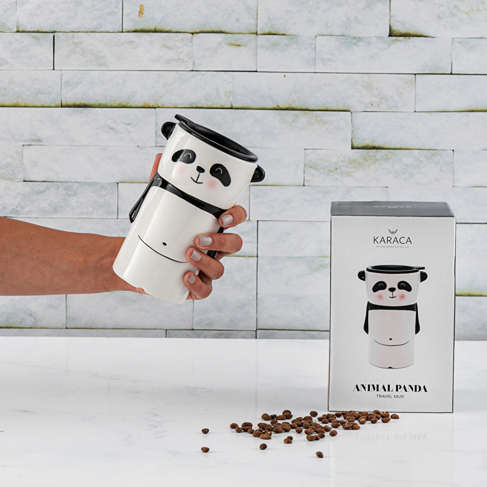 KARACA ANIMAL PANDA TRAVEL MUG görseli 1