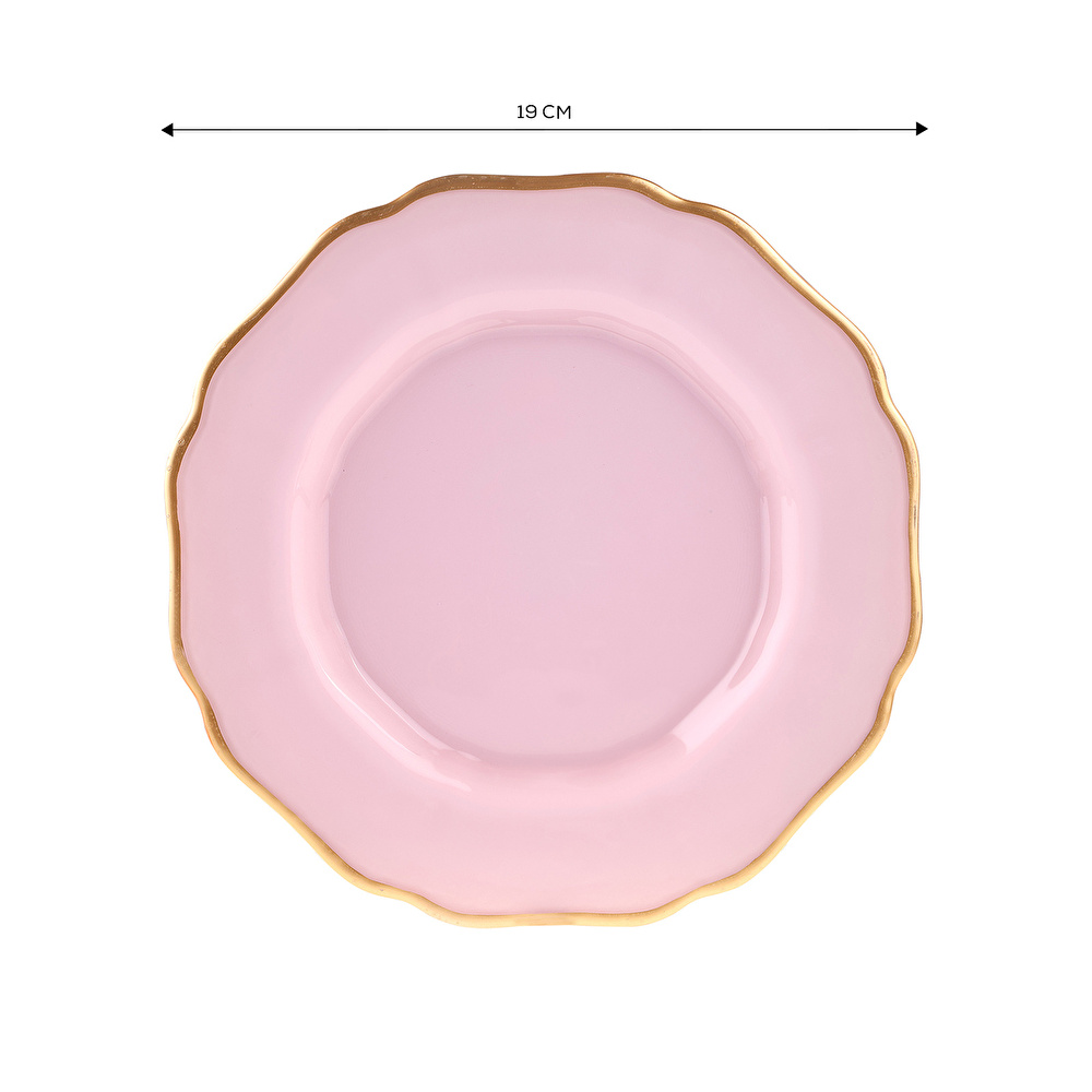 Karaca Empire Pembe 6lı Pasta Takımı görseli 2