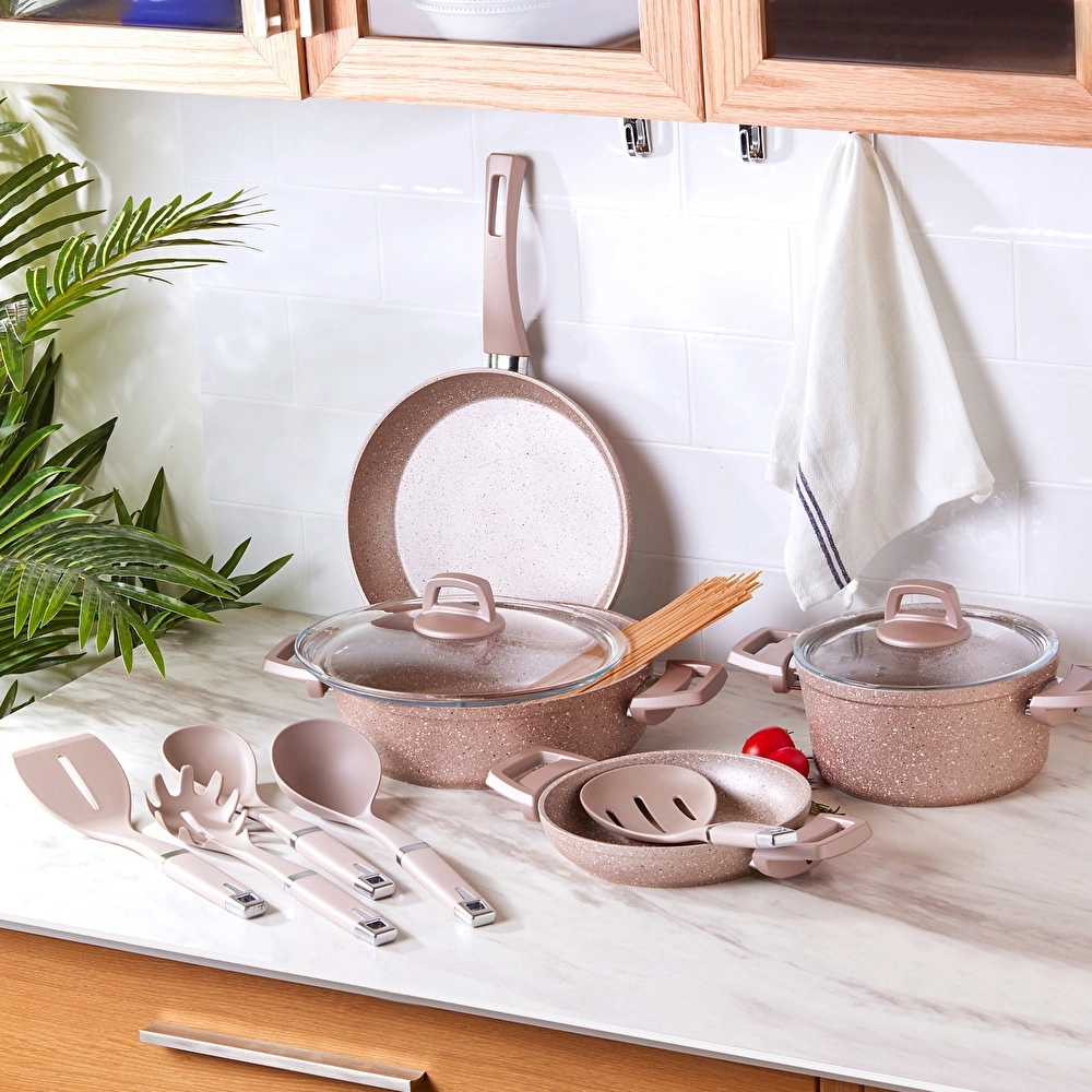 Karaca Biogranit Rosegold 11 Parça Tencere Seti görseli 2