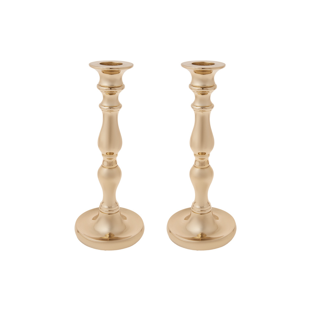 Karaca Home Lara Şamdan 2li Set 22,75cm Gold görseli 1