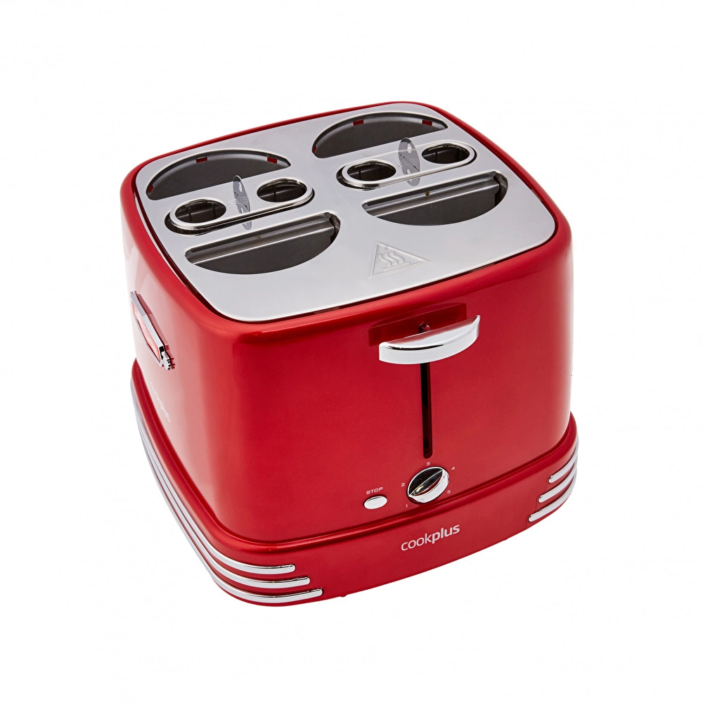 Cookplus  Mutfaksever 4lü Sosisli Sandviç (Hot Dog) Yapma Makinesi görseli 3
