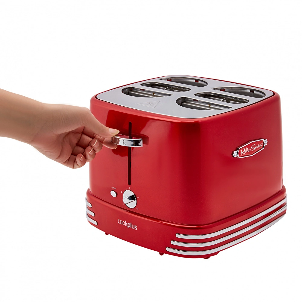 Cookplus  Mutfaksever 4lü Sosisli Sandviç (Hot Dog) Yapma Makinesi görseli 4