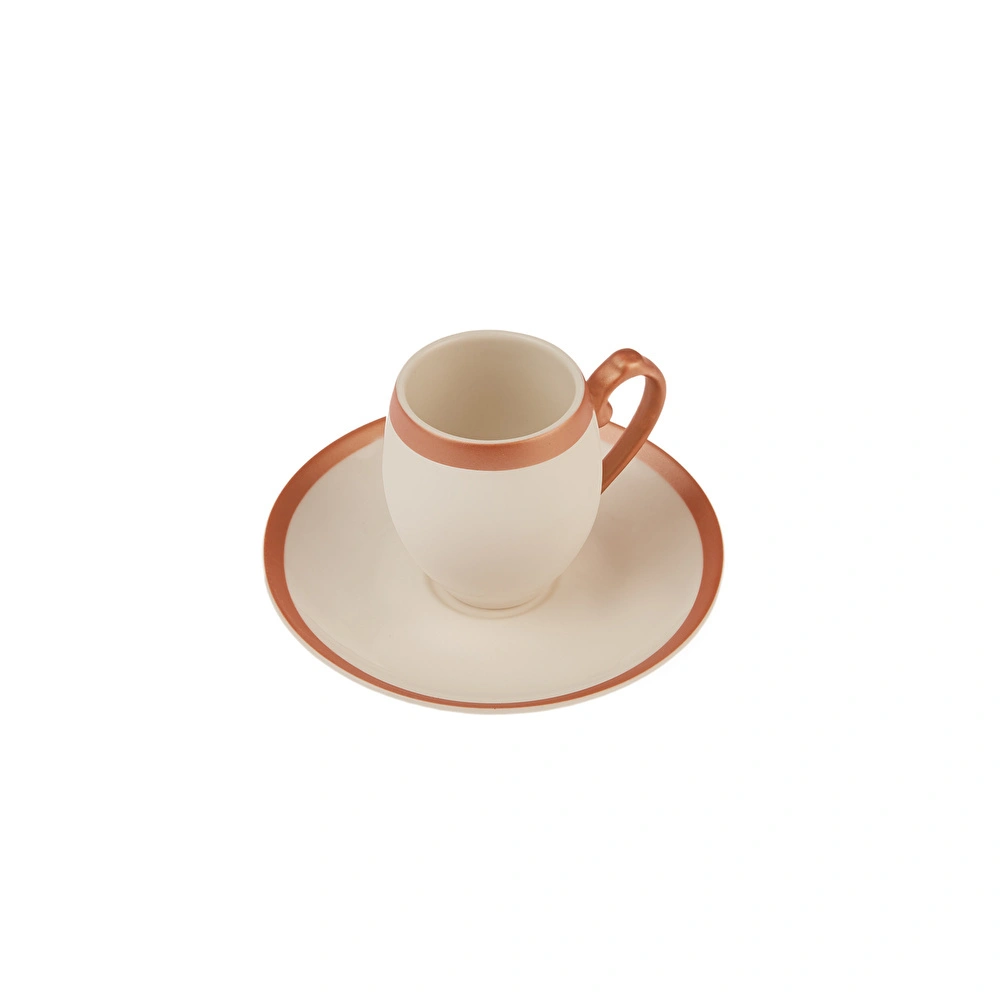 Karaca Iznik Copper 6 Kişilik Kahve Fincanı Takımı 90 ml görseli 4