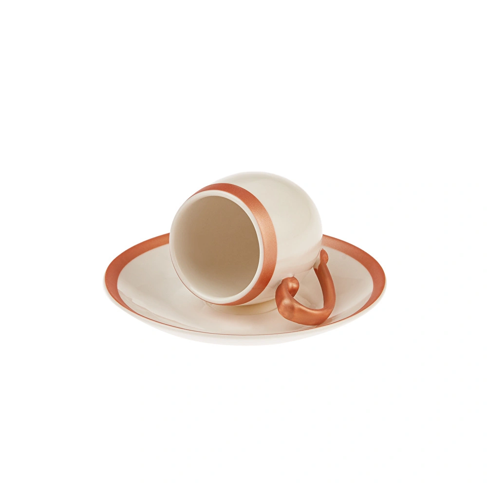 Karaca Iznik Copper 6 Kişilik Kahve Fincanı Takımı 90 ml görseli 5
