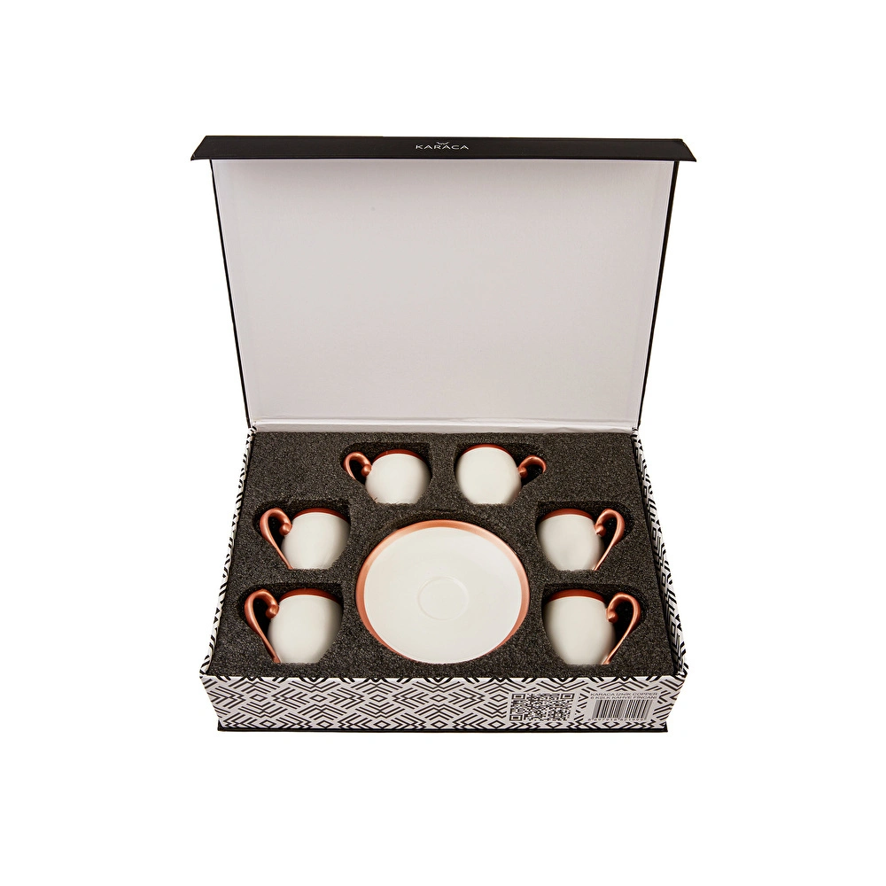 Karaca Iznik Copper 6 Kişilik Kahve Fincanı Takımı 90 ml görseli 7