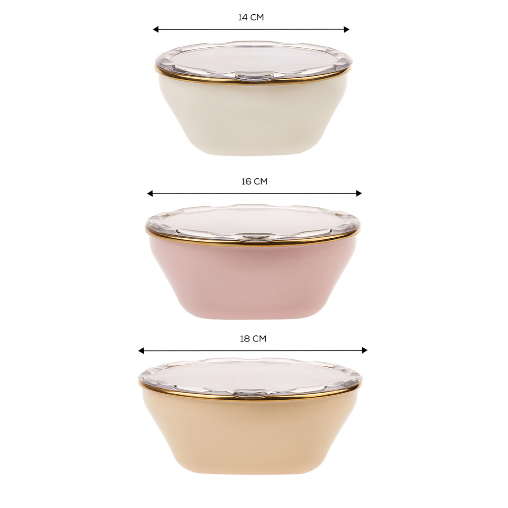 Karaca Fancy Light 3lü Saklama Kabı görseli 6